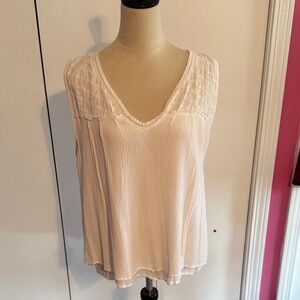 Architect White V-Neck Blouse